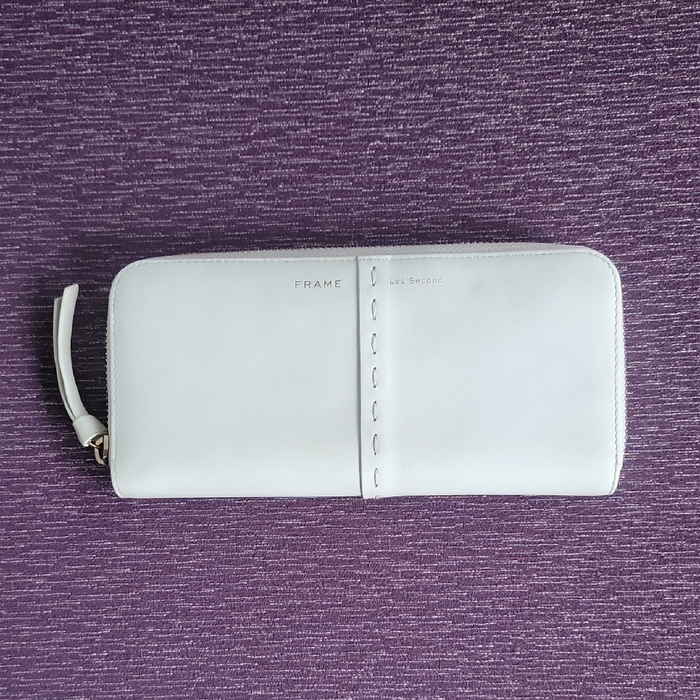 Frame Denim Elegant White Wallet
